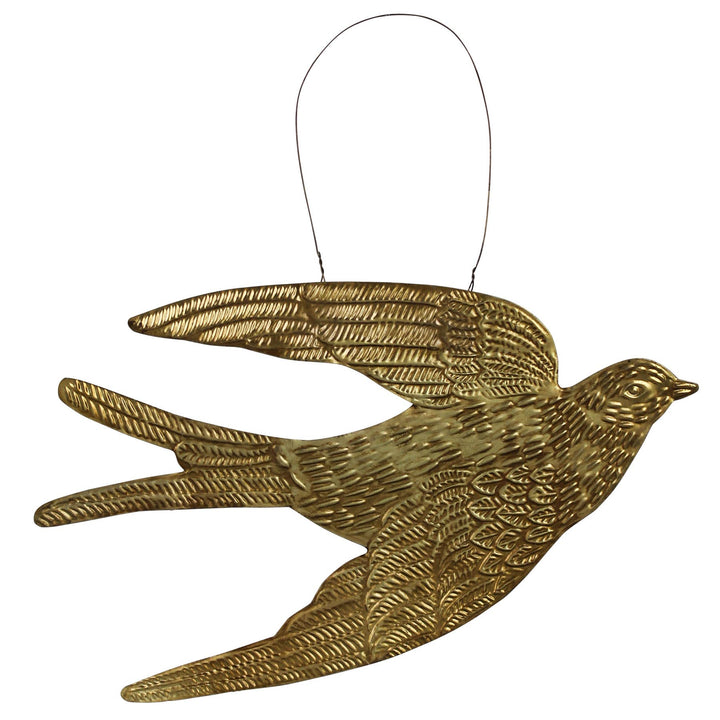 Bird Ornament, Antique Brass
