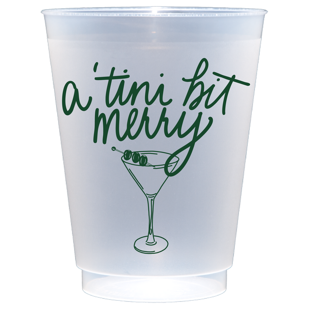 A 'Tini Bit Merry Party Cups S/8