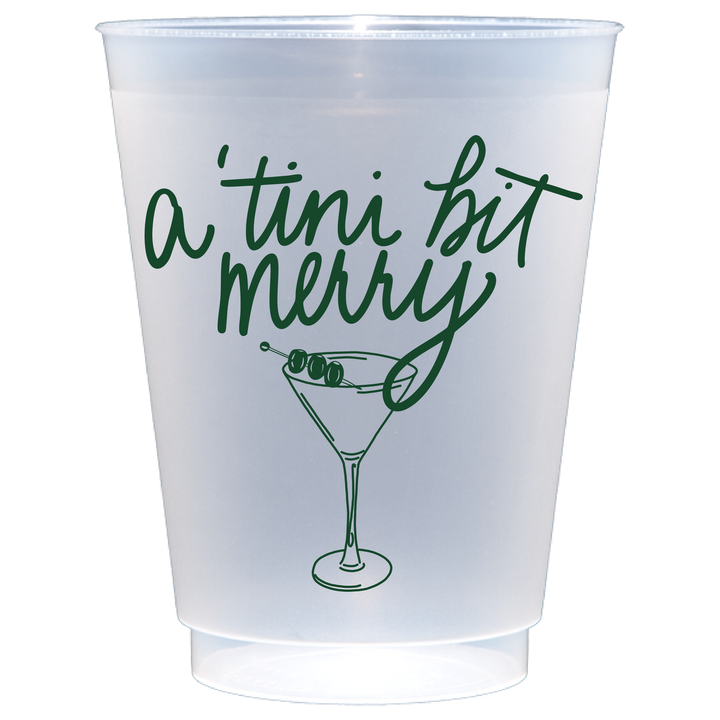 A 'Tini Bit Merry Party Cups S/8
