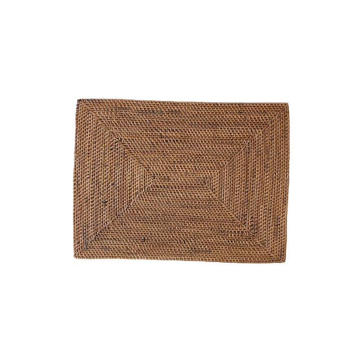 Rattan Rectangular Placemats, Set of 4