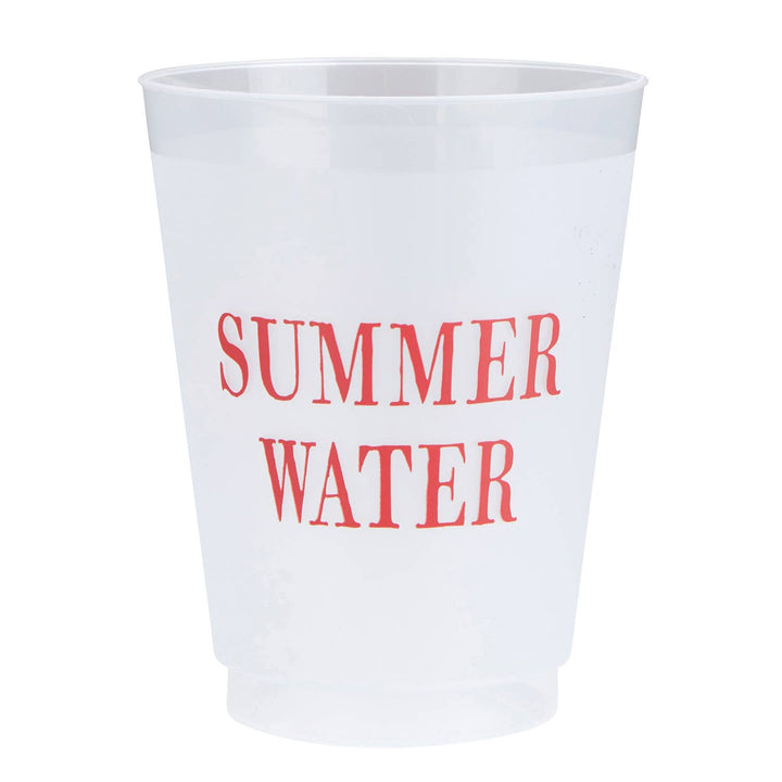 Summer Water Frosted Cups S/8