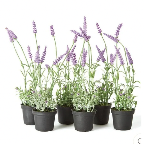 French Lavender Faux Plant, 13"
