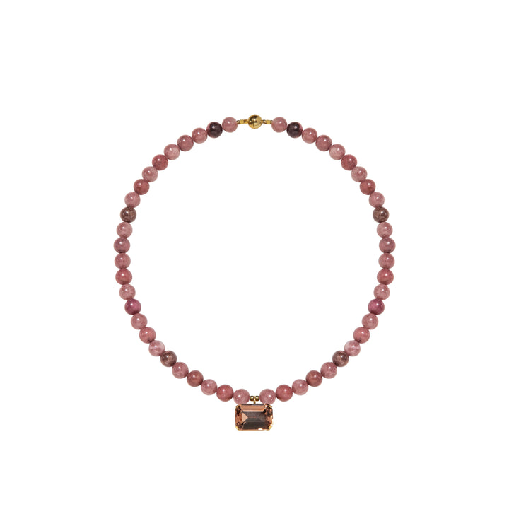 Sidonie Necklace in Rhodonite | Jennifer Behr