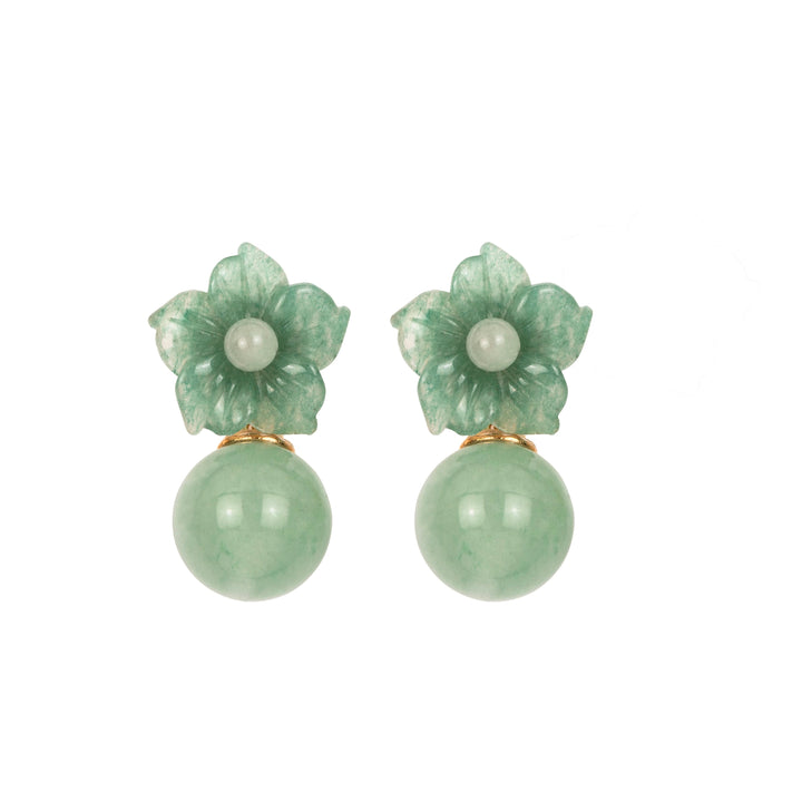 Kaylene Earrings in Aventurine | Jennifer Behr