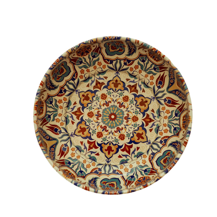 Moroccan Metal Bowl in Saffron, Small