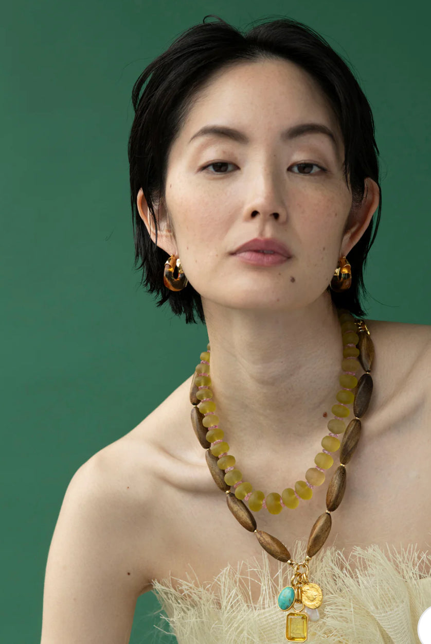 Mini Organic Hoops in Honey | Lizzie Fortunato