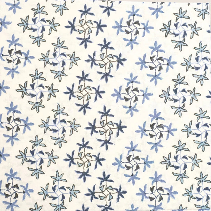 Celeste Tablecloth in Lapis, 108" Round | Maison Venu