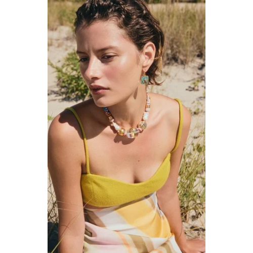 Tile Earrings in Poolside | Lizzie Fortunato
