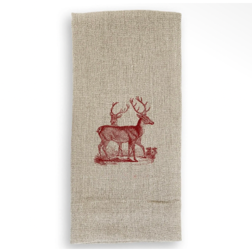 Vintage Deer Guest Towel