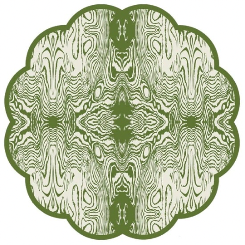 Green Wood x Cotton & Quill Paper Placemats | Set of 24