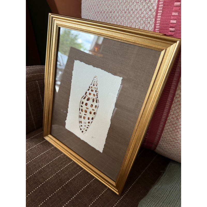 Original Shell Artwork by Kara McKean, Framed #2