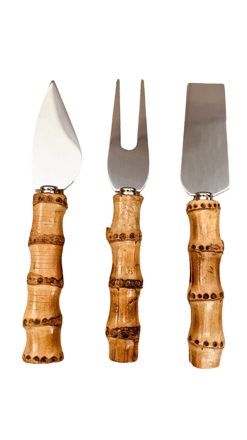 Assorted Bamboo Cheese Knives