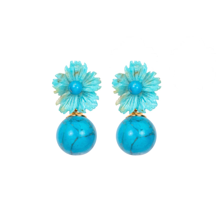 Kaylene Earrings in Turquoise | Jennifer Behr