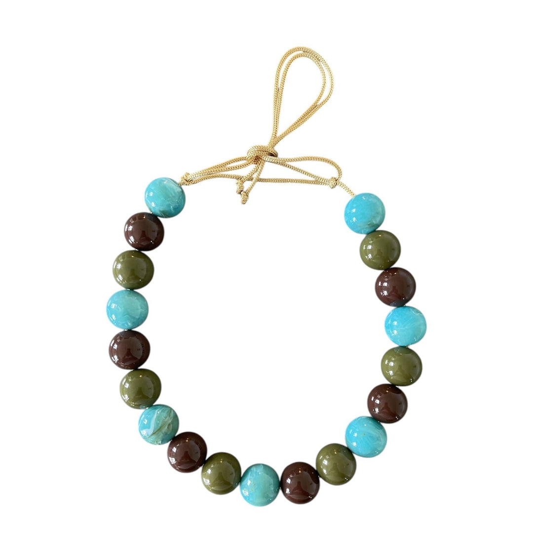 Chunky Beaded Necklace in Multicolor