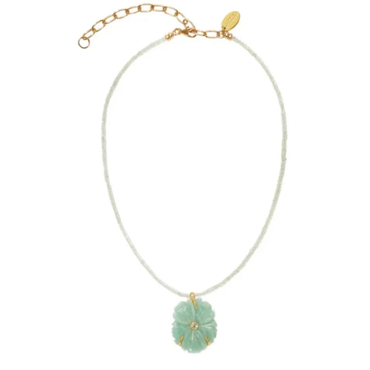 New Bloom Necklace in Sea Foam | Lizzie Fortunato