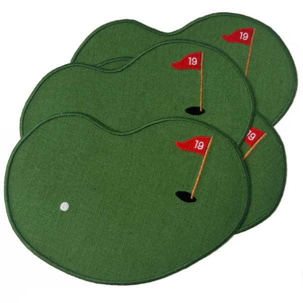 Golf Linen Cocktail Napkins, S/4 | House of Gleason