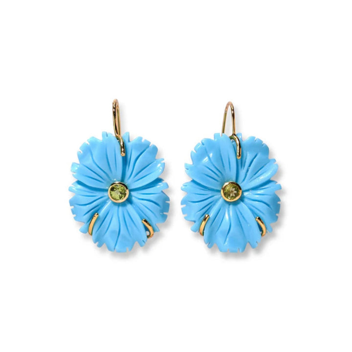 New Bloom Earrings in Cerulean | Lizzie Fortunato