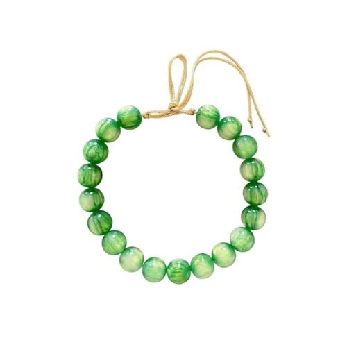 Chunky Beaded Necklace in Meadow, 20mm | KM Gems