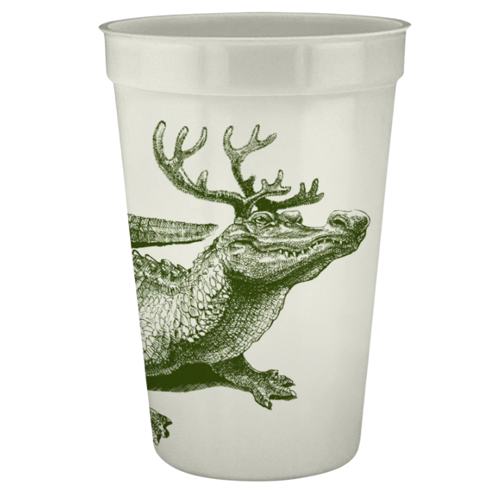 Christmas Gator Pearlized Cups, S/12 | Alexa Pulitzer