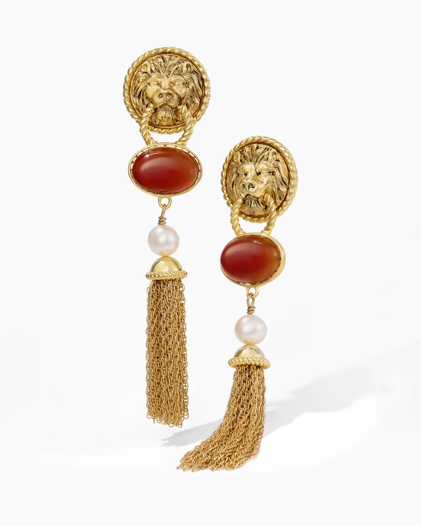 The East of Greenwich Earrings, Carnelian | Mister B.