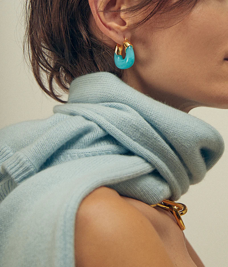 Mini Organic Hoops in Pool | Lizzie Fortunato
