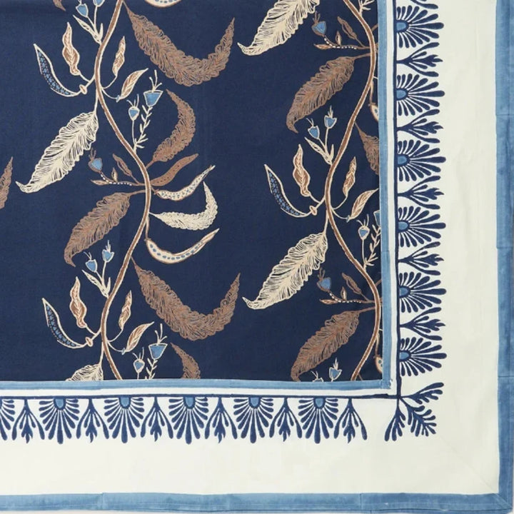 Tuileries Tablecloth in Woodsy, 108" Round | Maison Venu