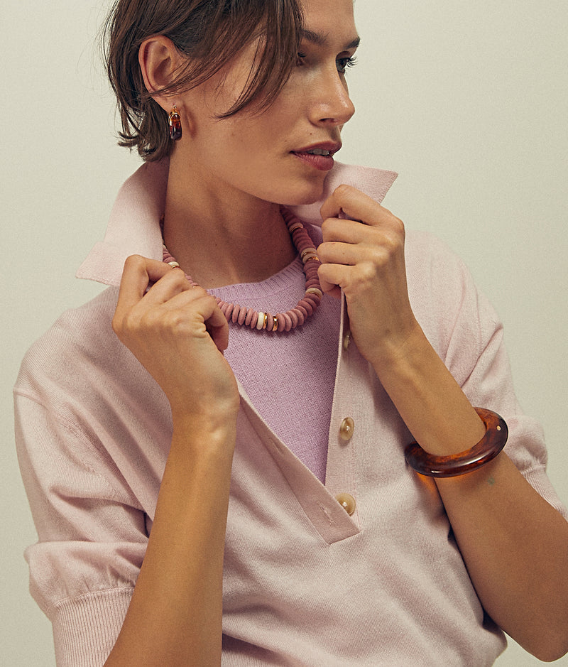 Laguna Necklace in Rose Pink | Lizzie Fortunato