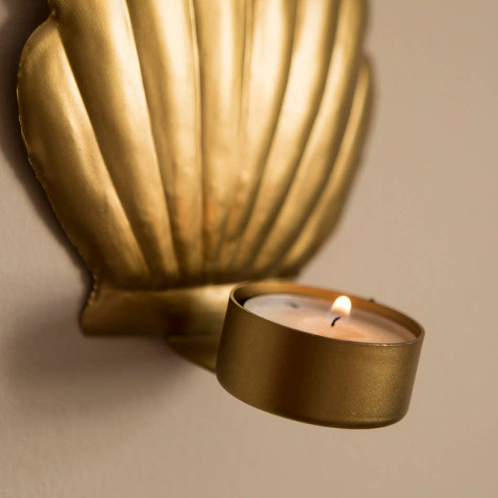 Shell Tea Light Wall Candle Holder