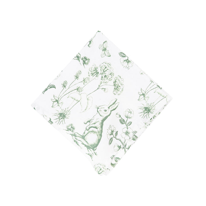 Spring Bunny Toile Napkins S/4