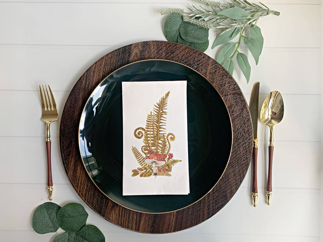 Woodland Mushroom Dinner Napkins