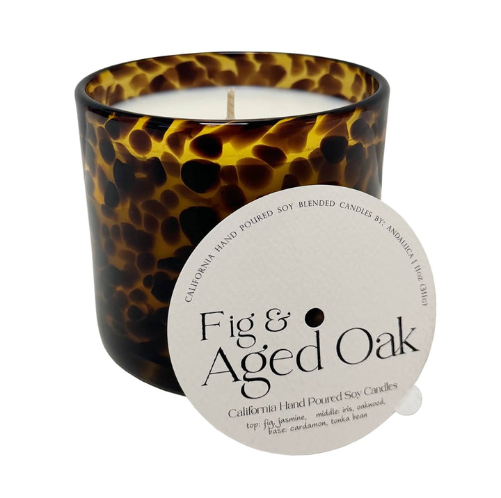 Tortoise Candle in Fig & Aged Oak
