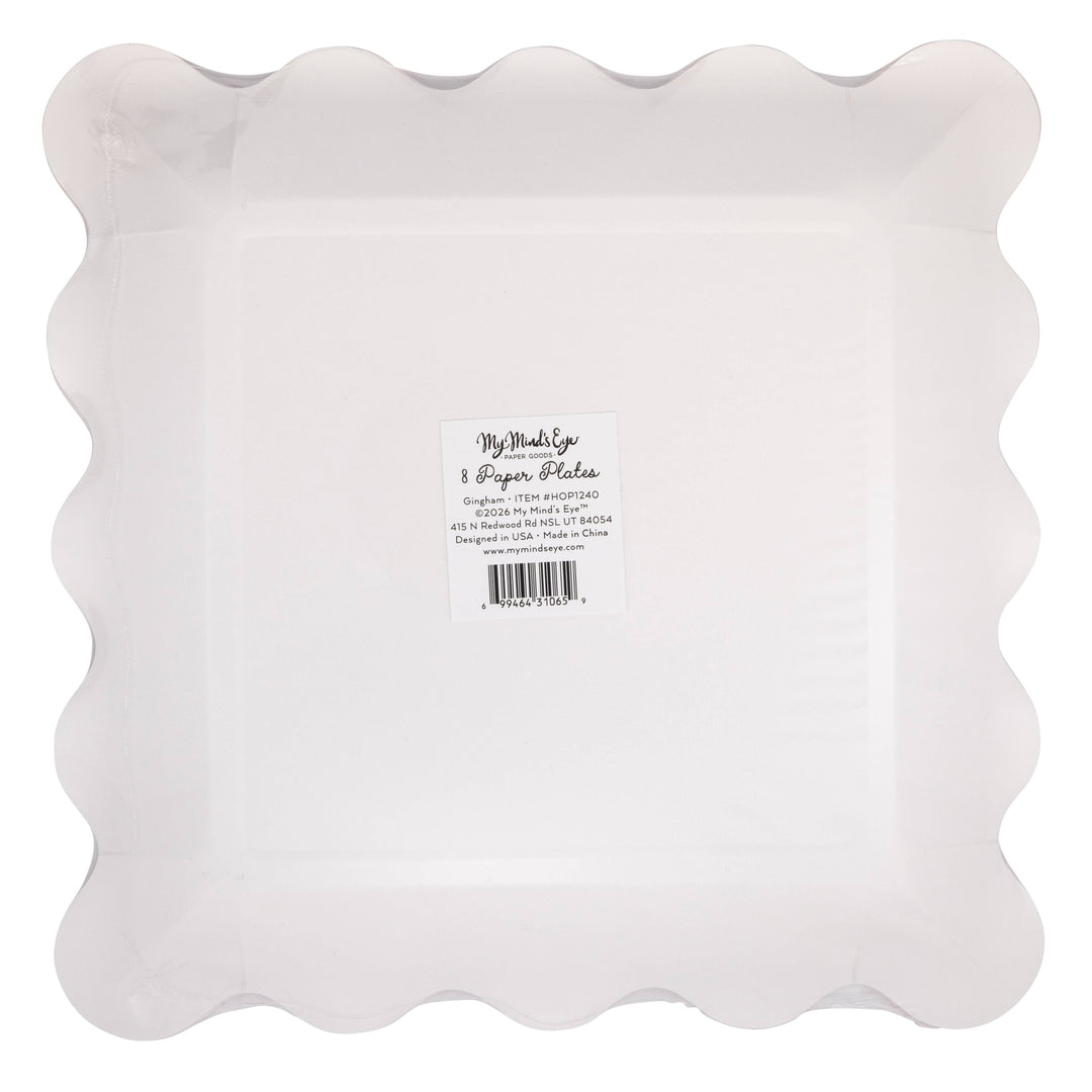 Hopscotch Gingham Plate, 10"