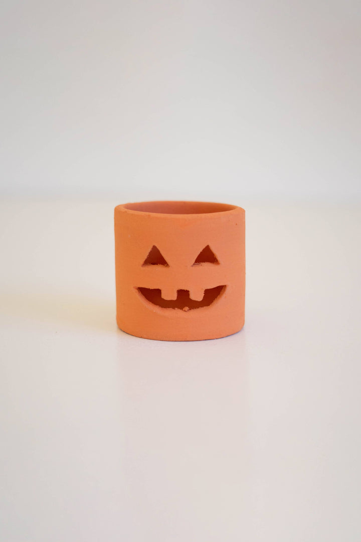 Terracotta Jack-O-Lantern