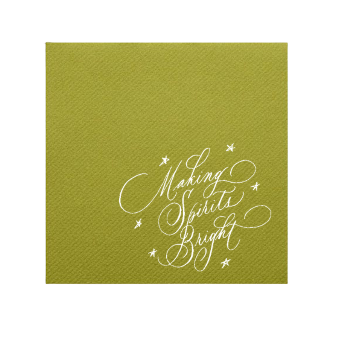 'Making Spirits Bright' Cocktail Napkins