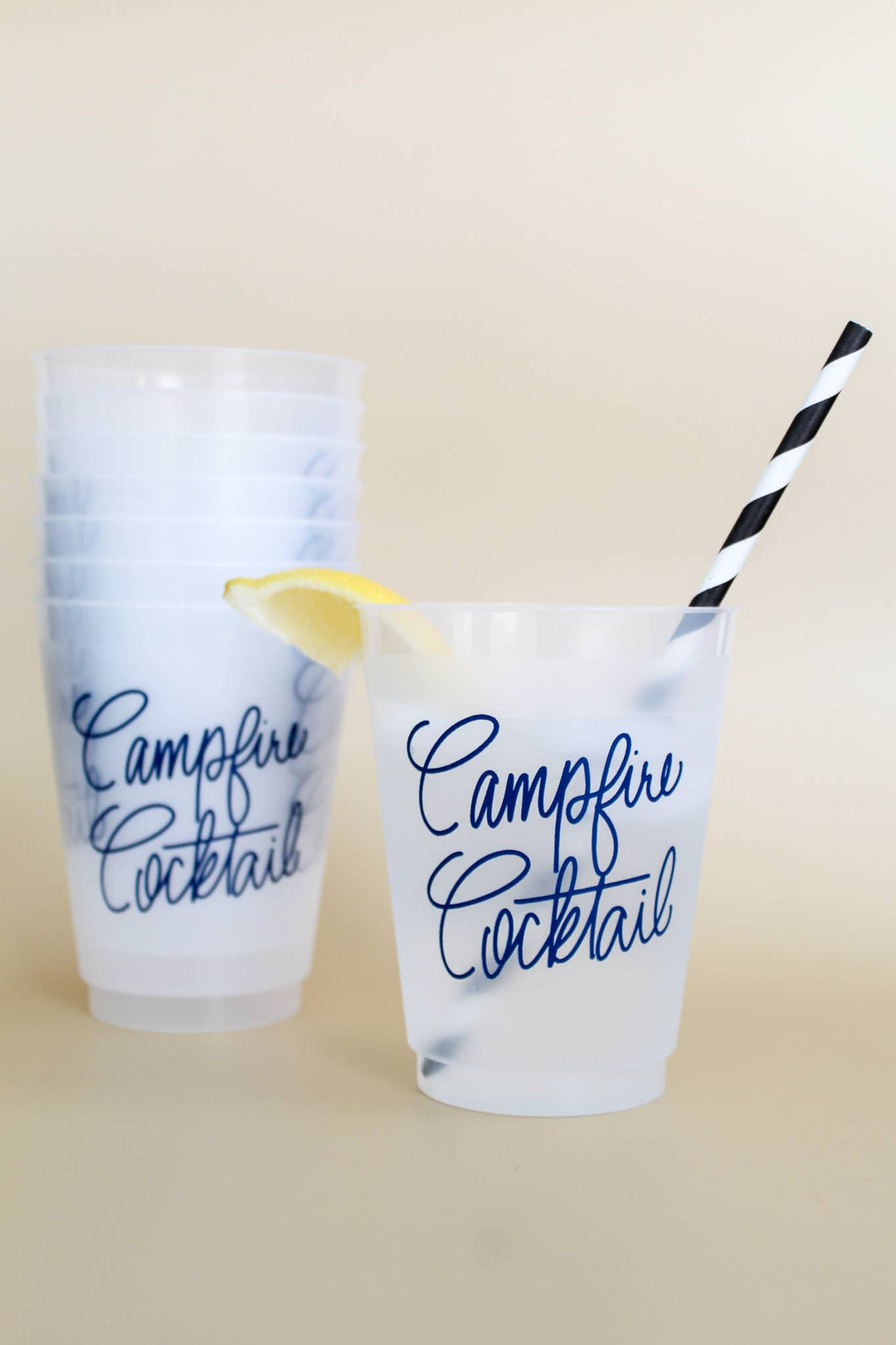 Campfire Cocktail Frosted Cups, Set of 8