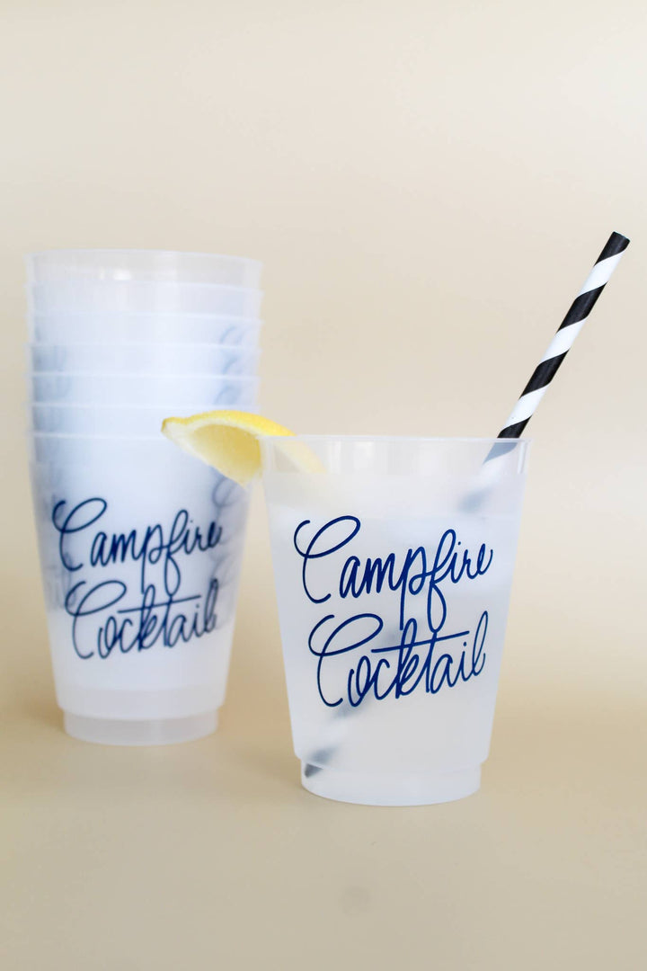 Campfire Cocktail Frosted Cups, Set of 8