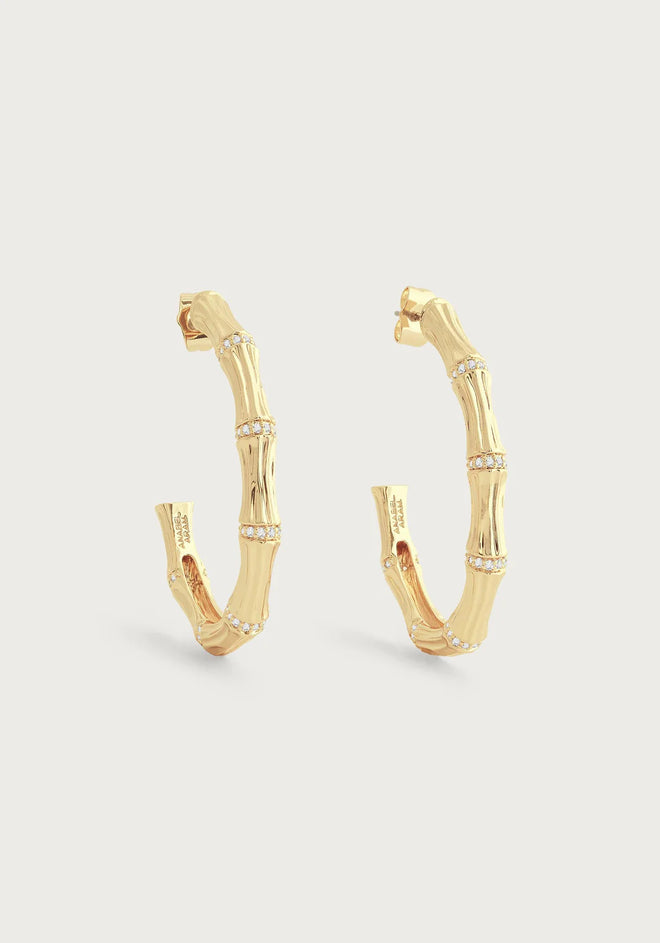 Bamboo Hoop Earrings | Anabel Aram