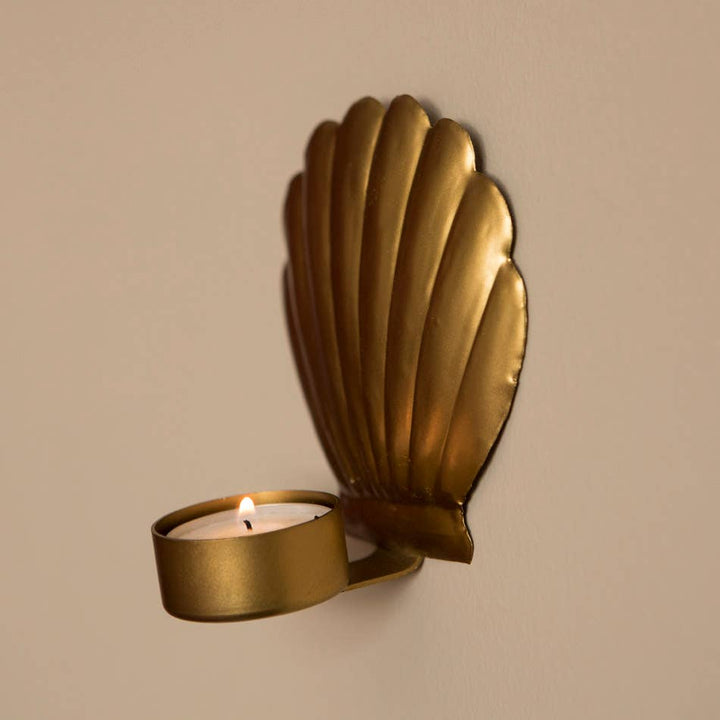 Shell Tea Light Wall Candle Holder