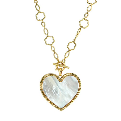 Beaded Heart Pendant + Cece Toggle Chain | ASHA