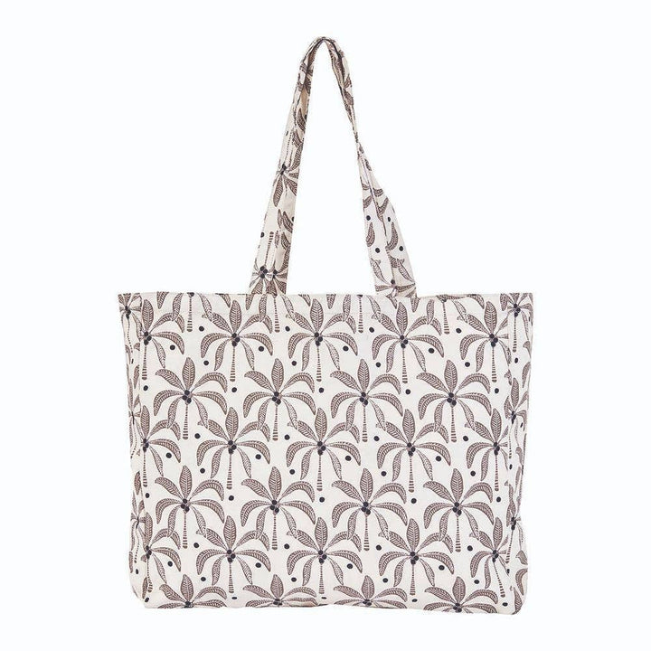 Palm Tote Bag, Chocolate