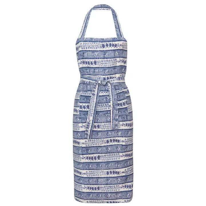 French Provencial Apron, Blue