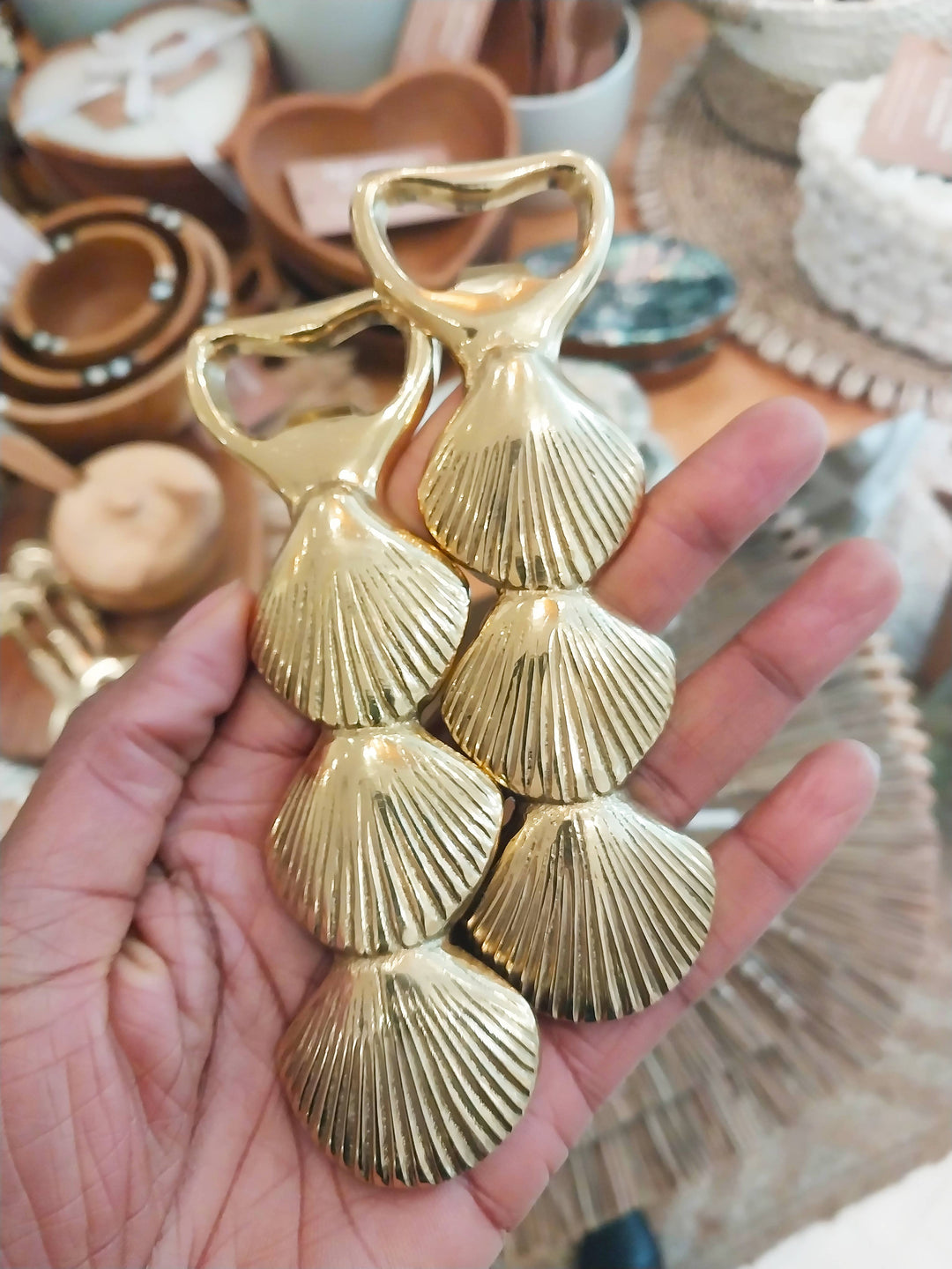 Brass Seashell Bottle Opener