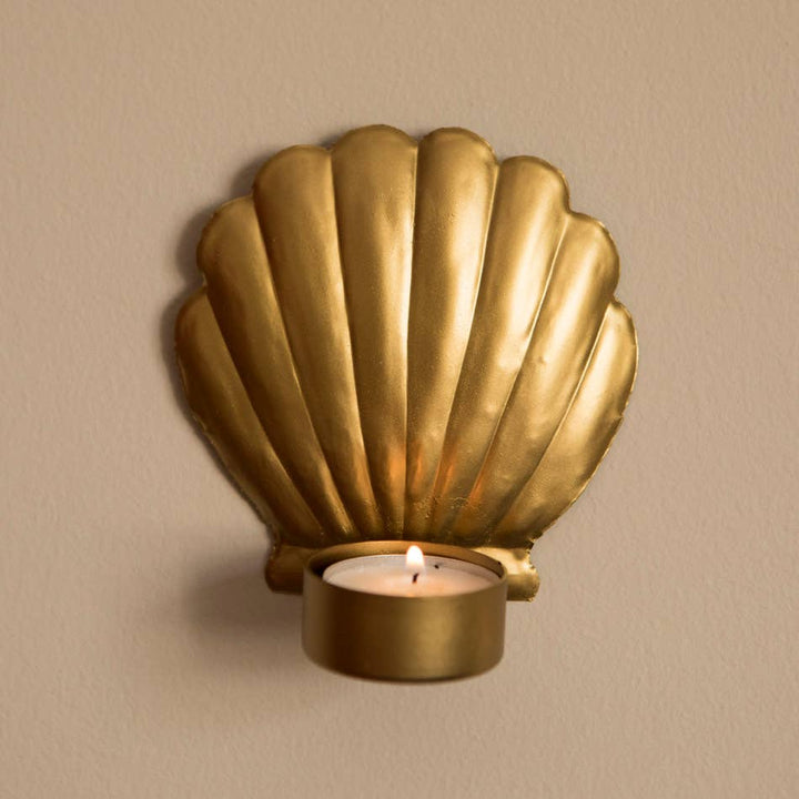Shell Tea Light Wall Candle Holder