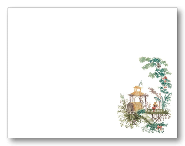 Chinoiserie Garden Notecard Set, S/8 | Maison de Papier