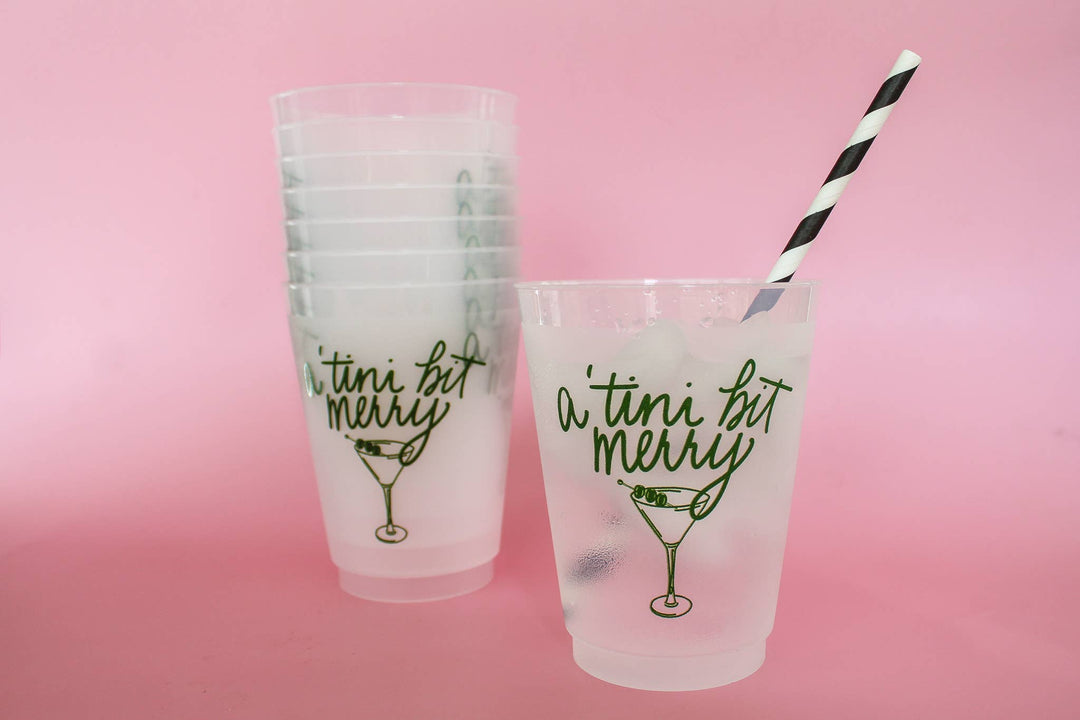 A 'Tini Bit Merry Party Cups S/8