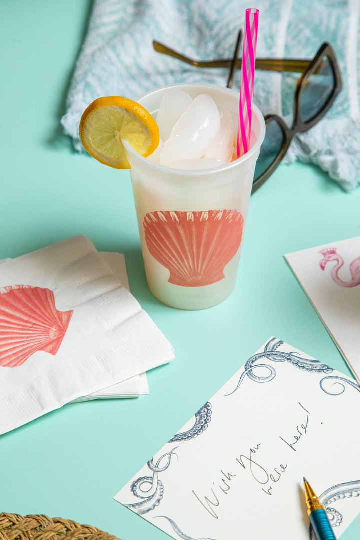 Scallop Beverage Napkins | Alexa Pulitzer