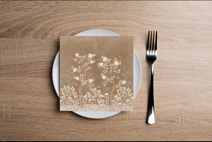 Forest Cocktail Napkin in Neutral