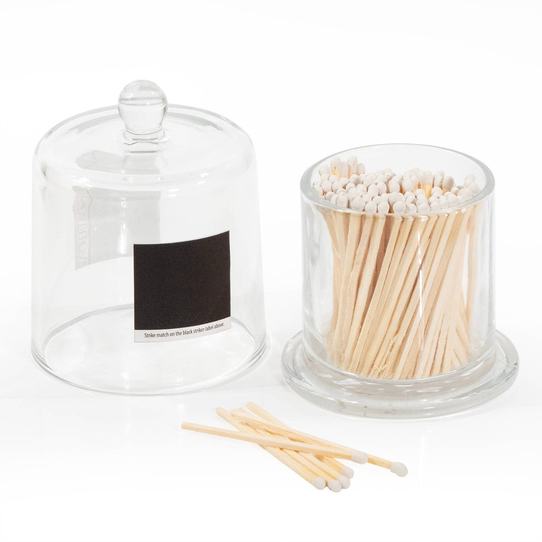 Glass Jar with White Matches