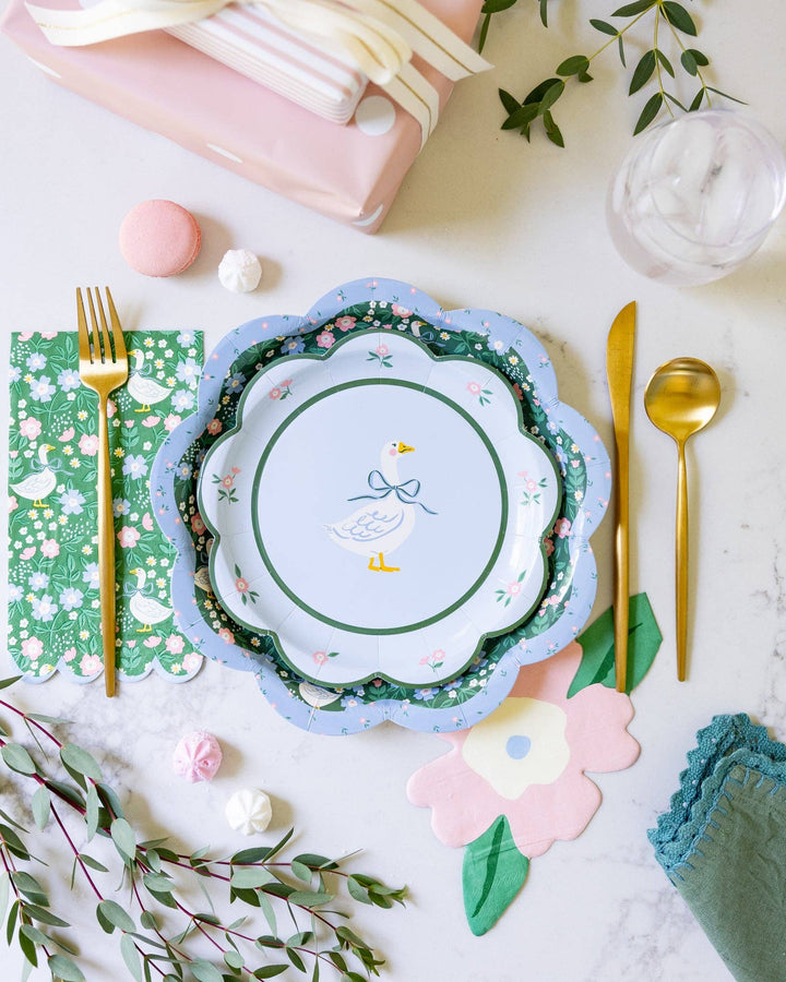 Goose Pattern Dinner Napkin