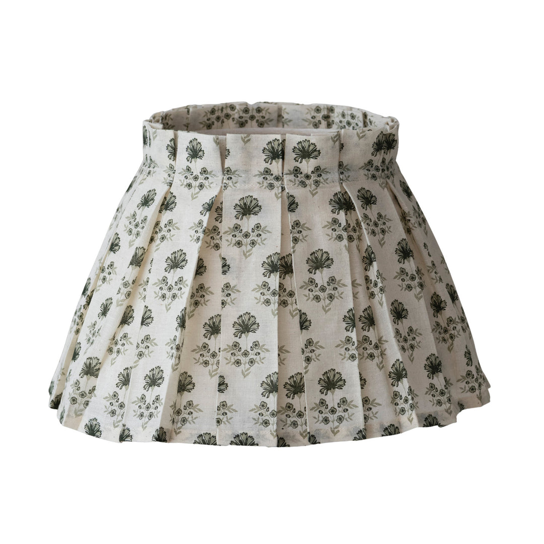 Box Pleated Clip-On Lampshade